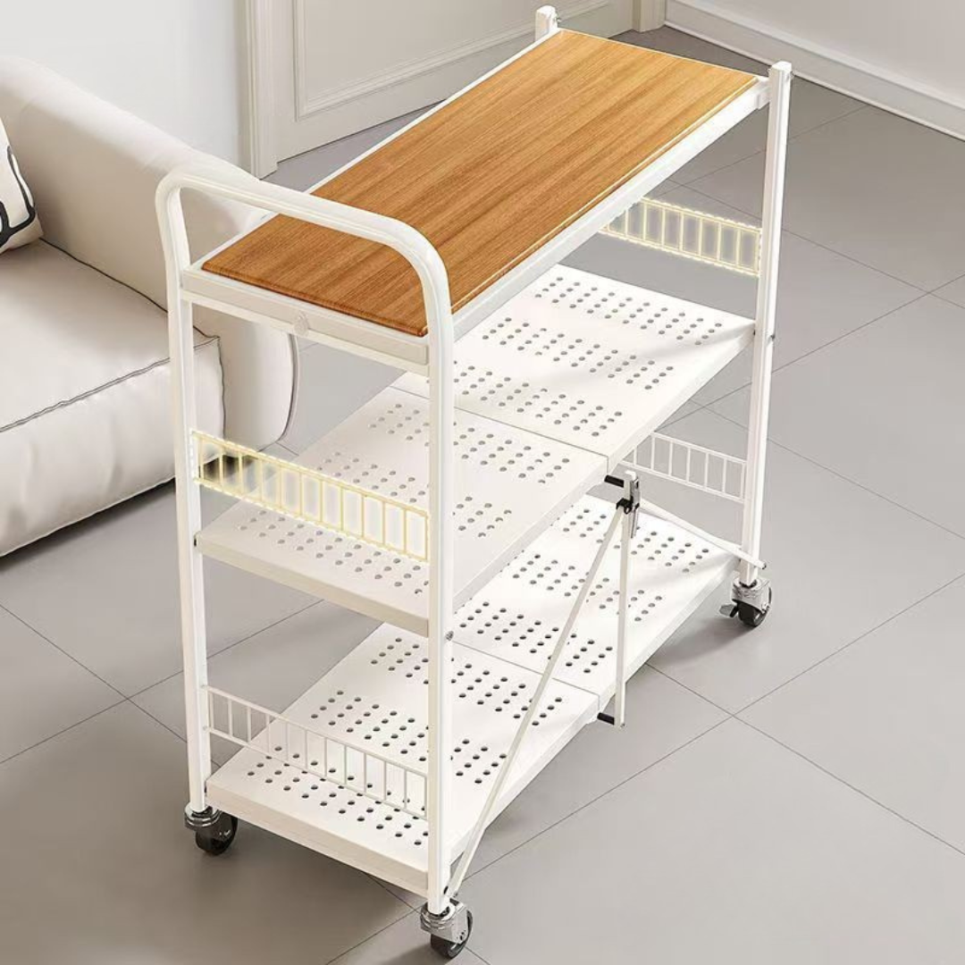 Multi-Purpose Foldable Utility Storage Cart with Wheels