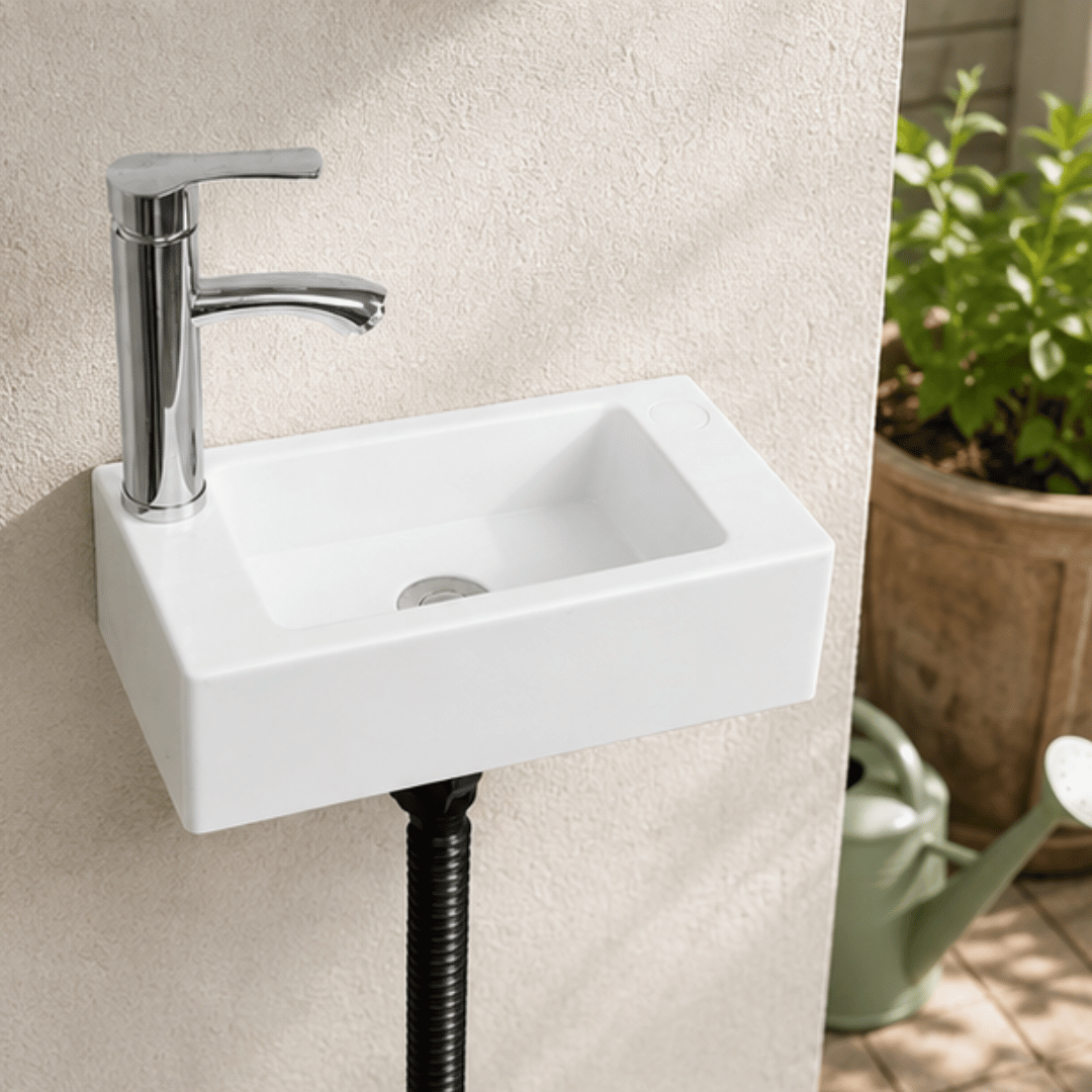 Compact Wall Mounted Mini Plastic Hand Wash Basin
