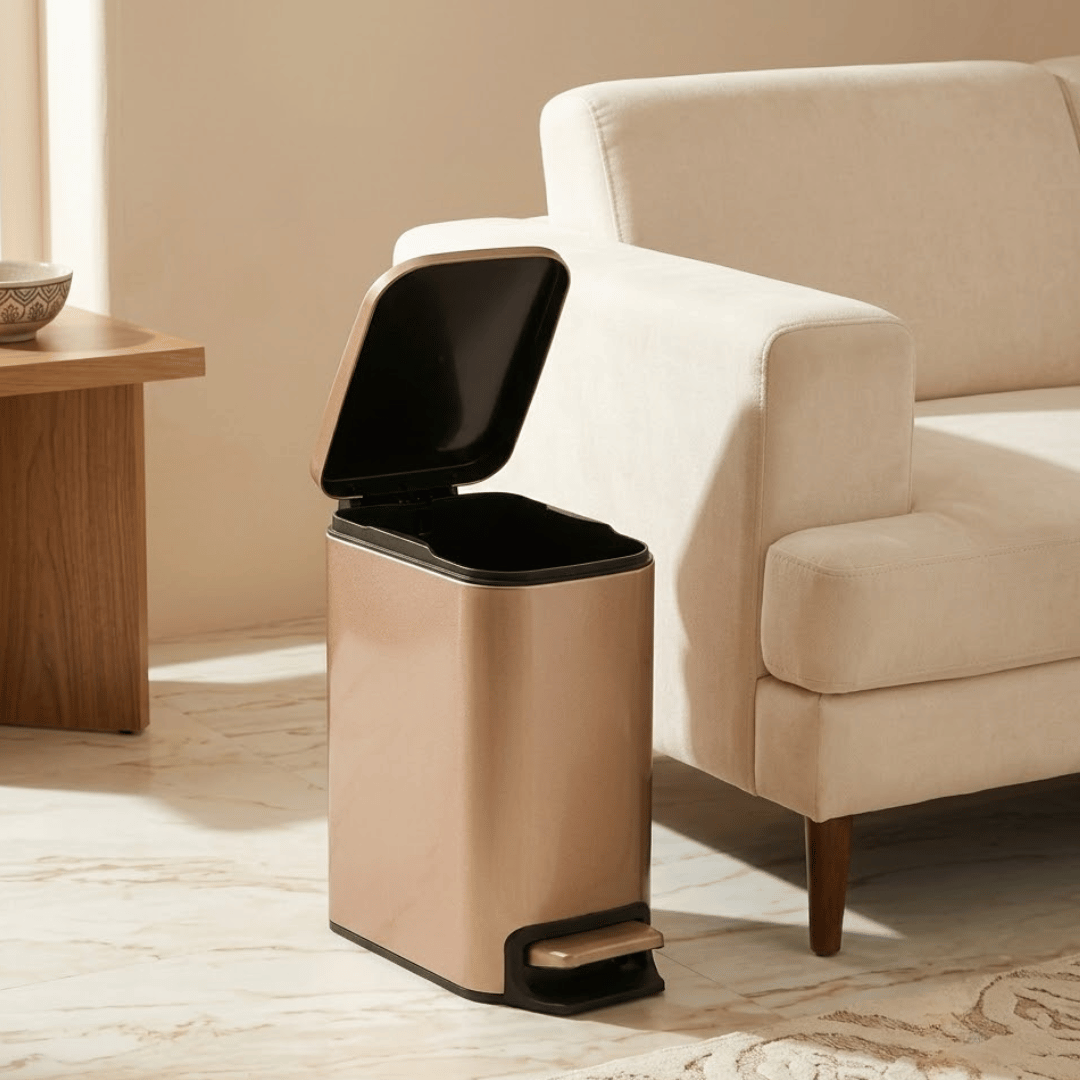 Premium Steel Pedal Waste Bin with Removable Inner Bucket