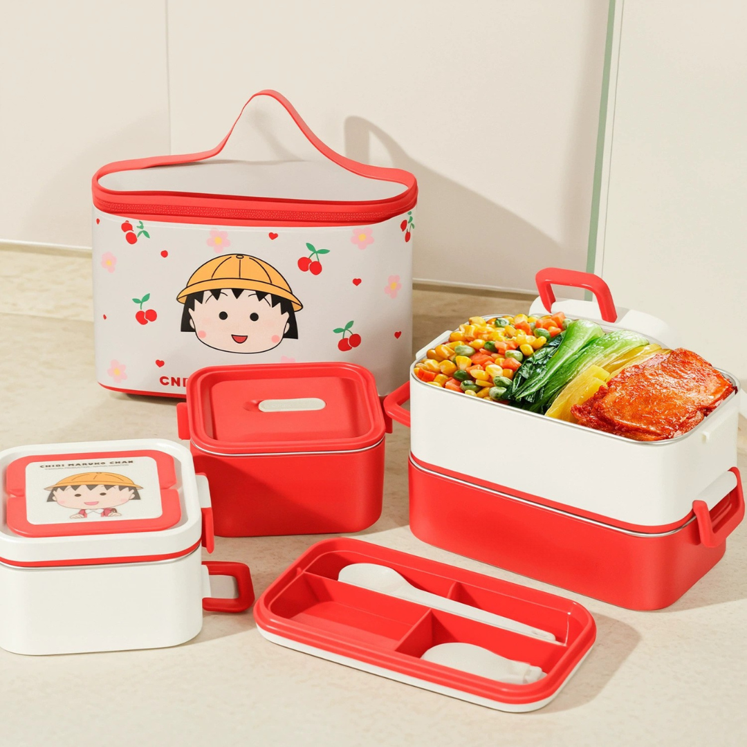 Premium Stainless Steel Leak Proof Bento Lunch Box with Cutlery