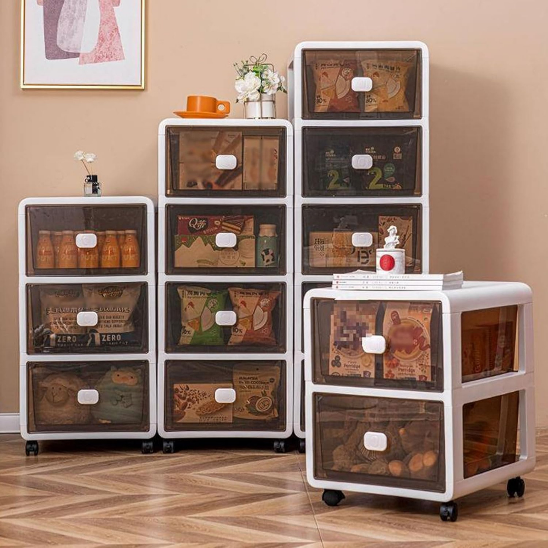 HOMERO Multi-Layer Plastic Drawer Mobile Slim Storage Cabinet