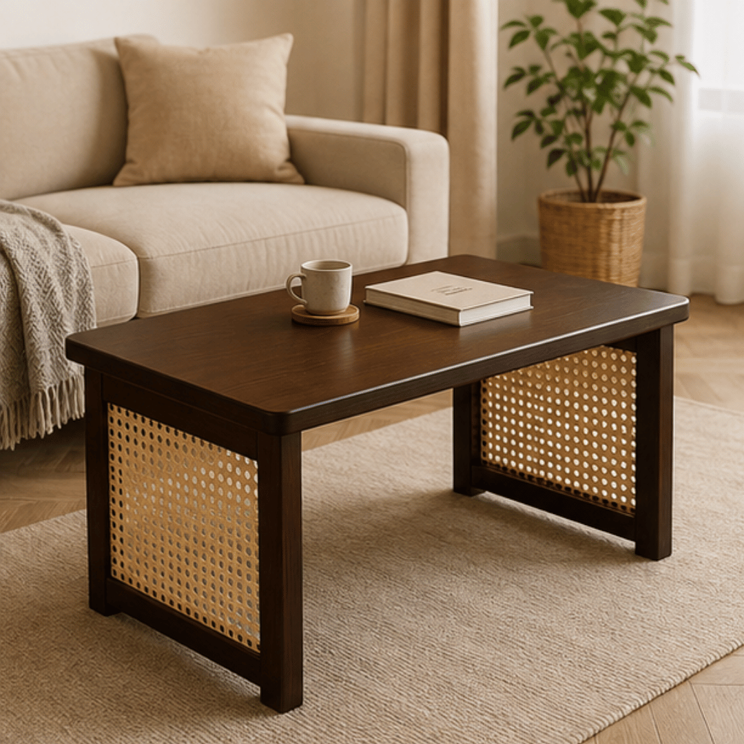 Multipurpose Compact Tatami Low Height Wooden Table