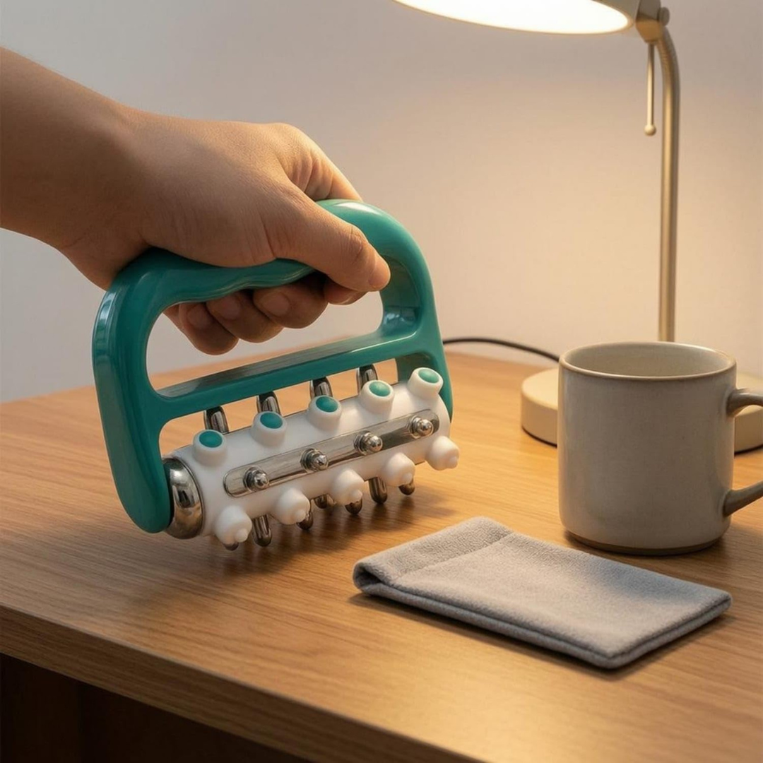 Ergonomic Handheld Massage Roller Full Body Rolling Massager
