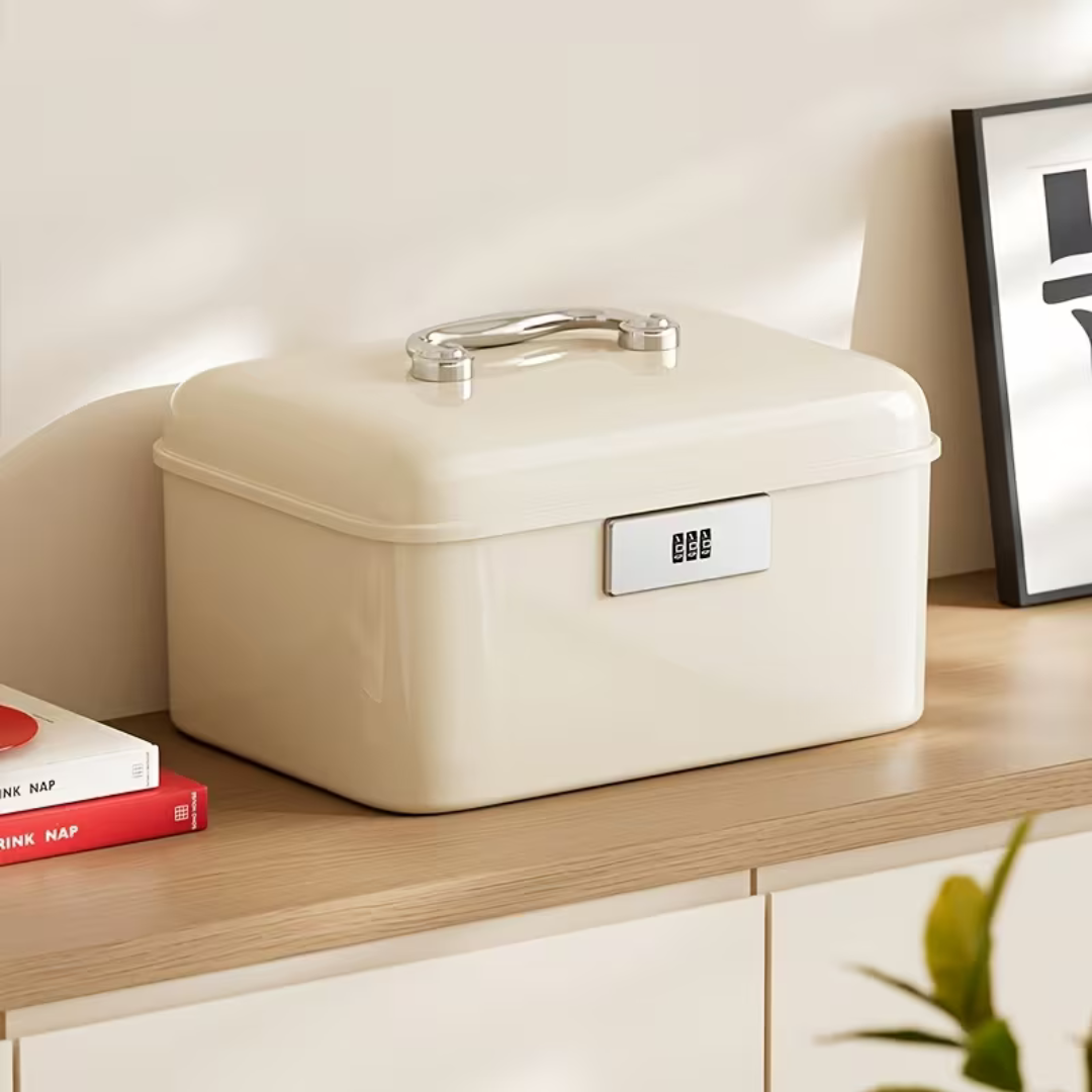 Double-Layer Heavy Duty Lockable Storage Organizer with 3 Digit Combination Lock