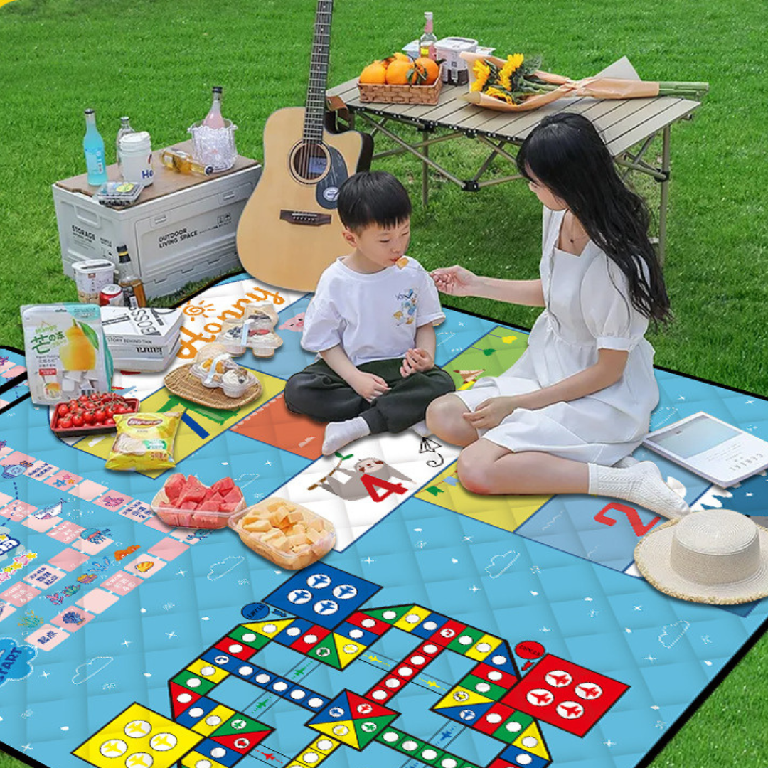 Foldable Waterproof Outdoor Camping Mat with Triple-Layer Protection