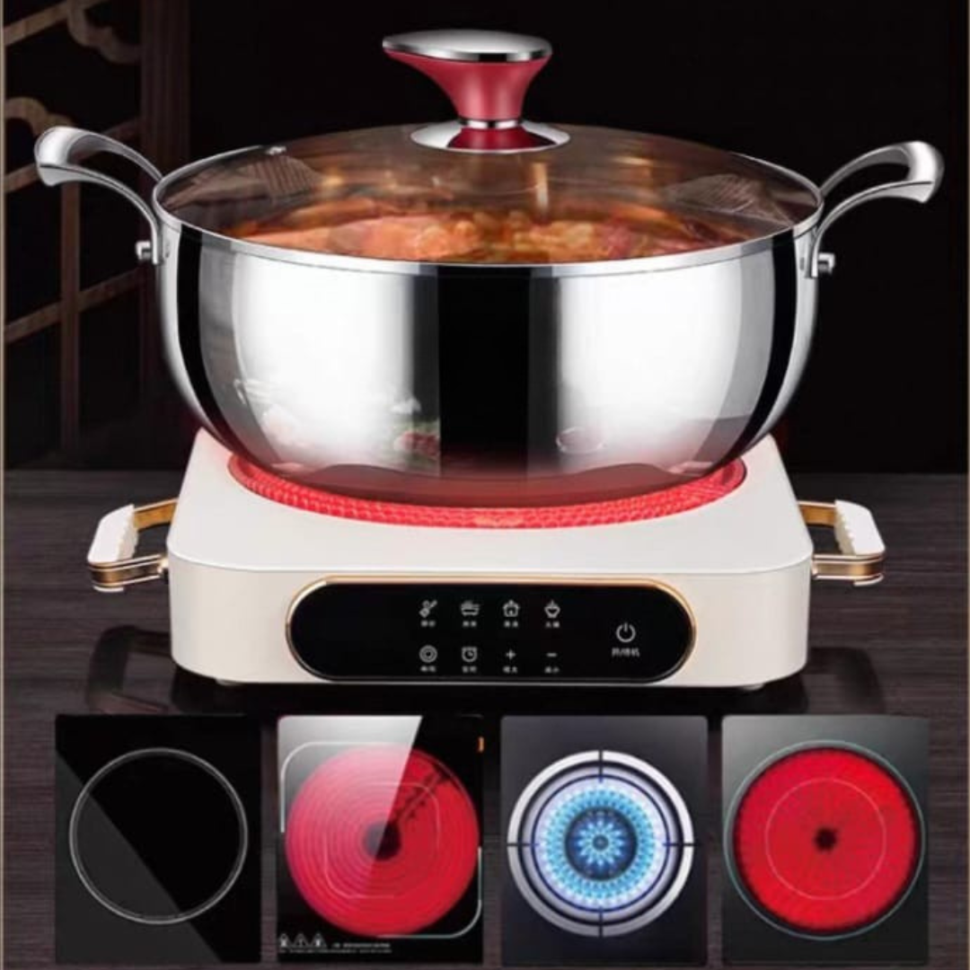 Premium 316L Stainless Steel Soup Pot - 3.5L
