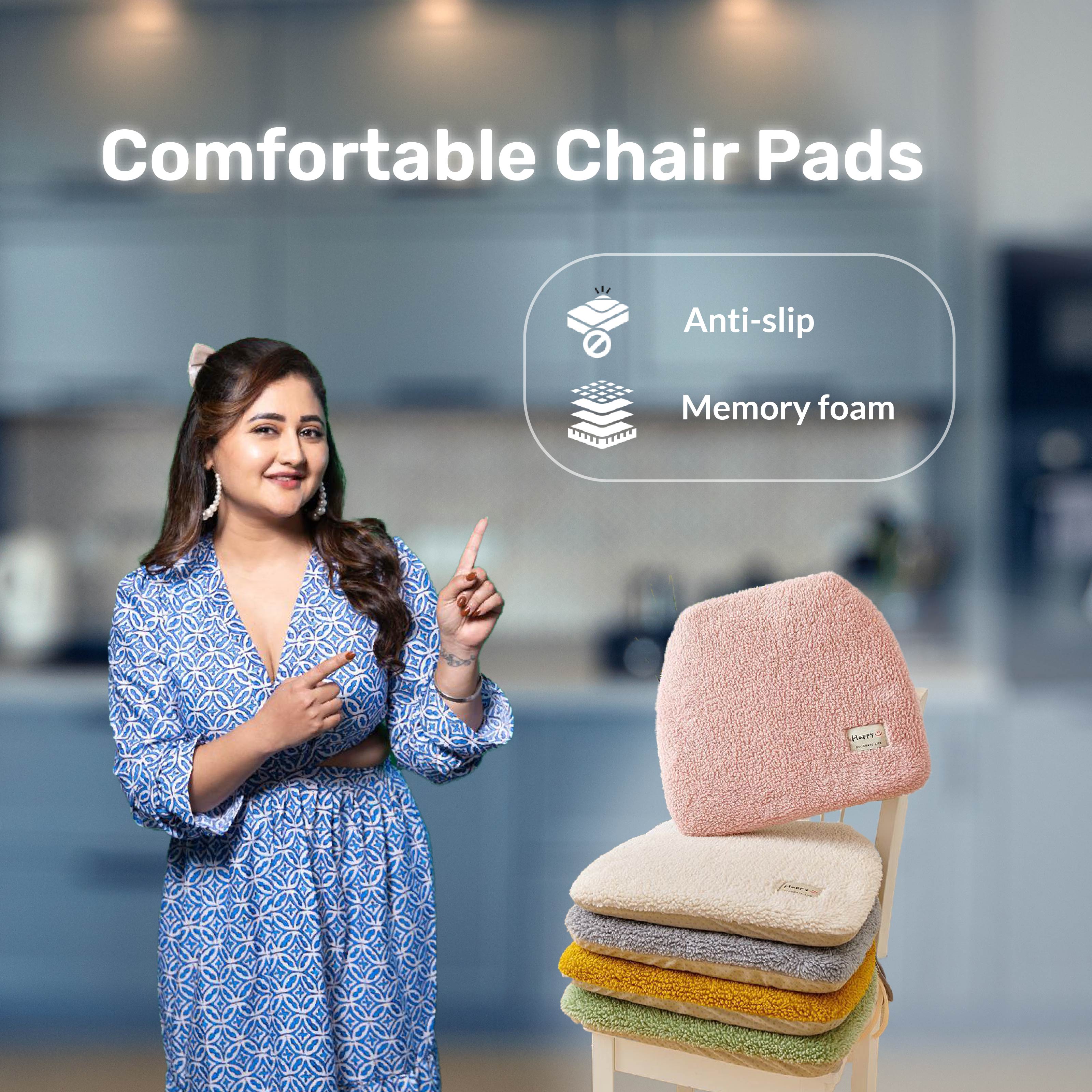 Homero Comfortable Memory Foam Seat Pad with Anti-Slip Base