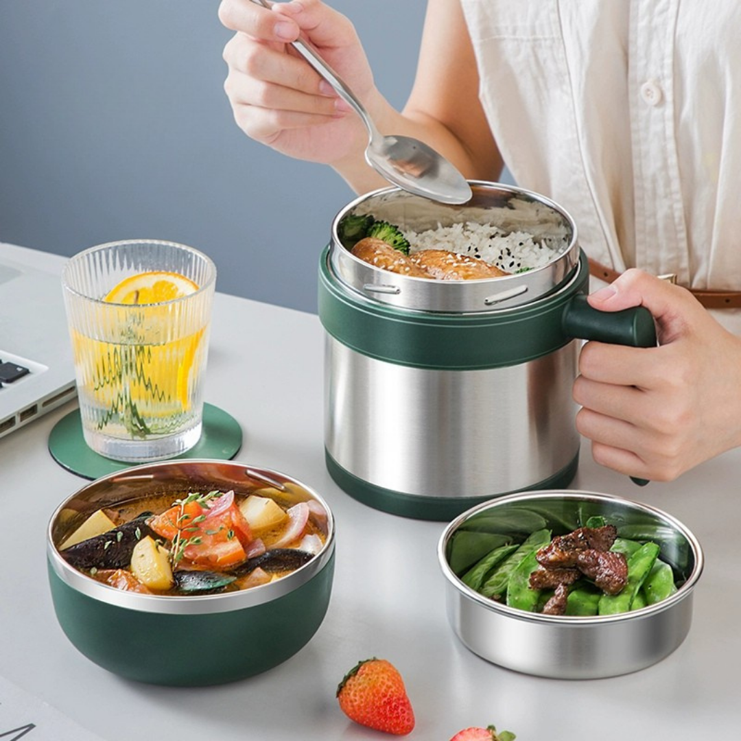 HOMERO Multi-Layer Insulated Food Thermal Cooker – 1.5L Large Capacity