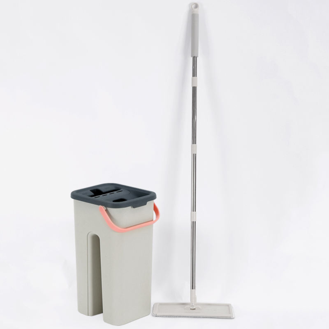 HOMERO Heavy Quality Floor Mop with Bucket Flexible 360° Smart Cleaning System