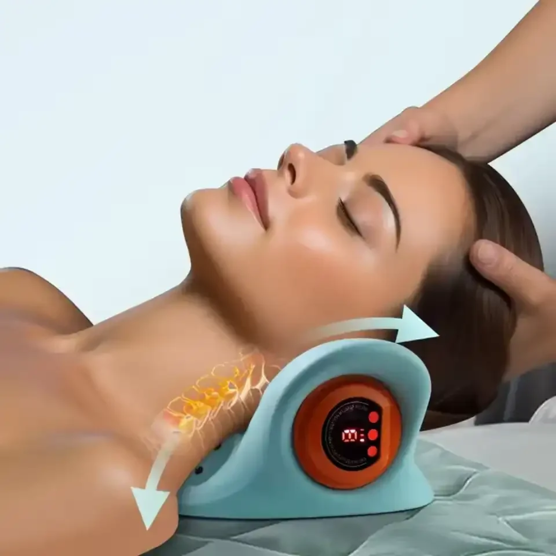 3 in 1 Rechargeable EMS Heat Therapy Neck Massager