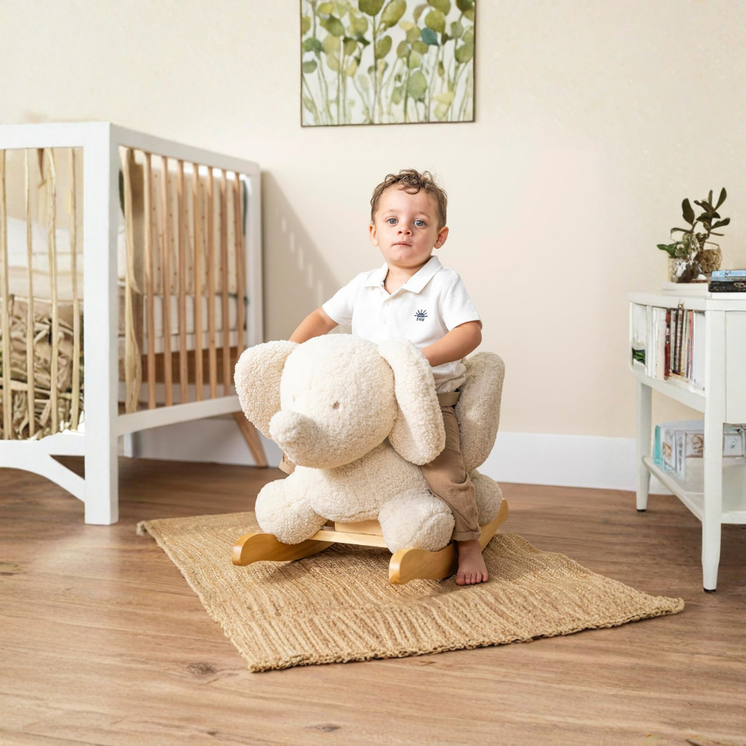 HOMERO Soft Rocking Elephant Teddy Plush Gentle Swing Toy