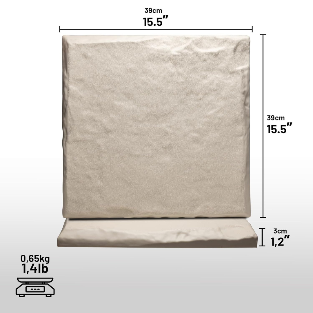 HOMERO Non Slip Textured Surface Garden Stepping Stones with Stakes Set