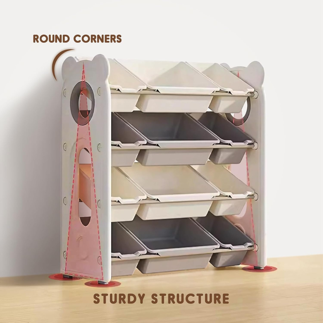 HOMERO Multipurpose Storage Organizer with 12 Removable Bins