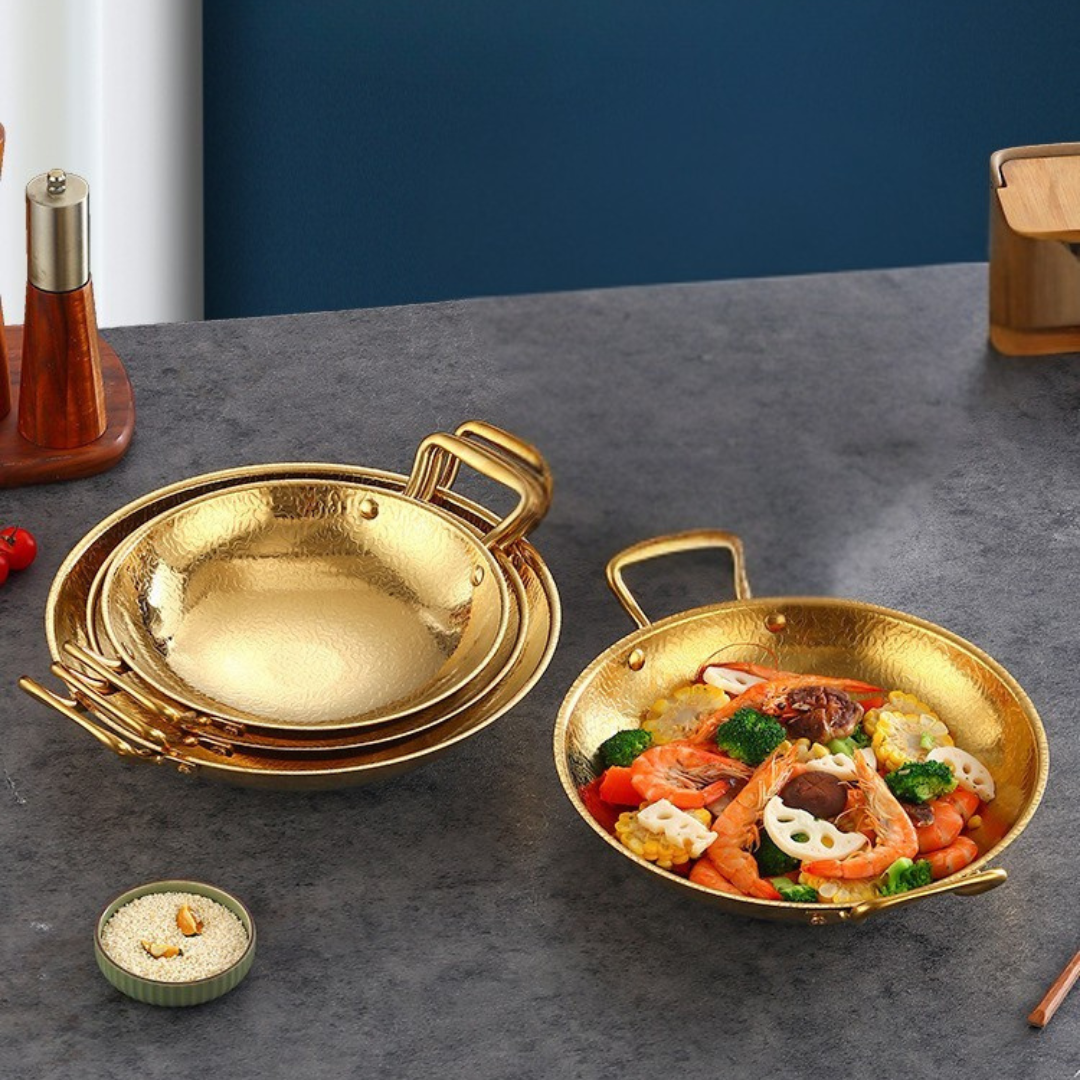 Stainless Steel Snowflake Finish Heat Resistant Cooking Pot