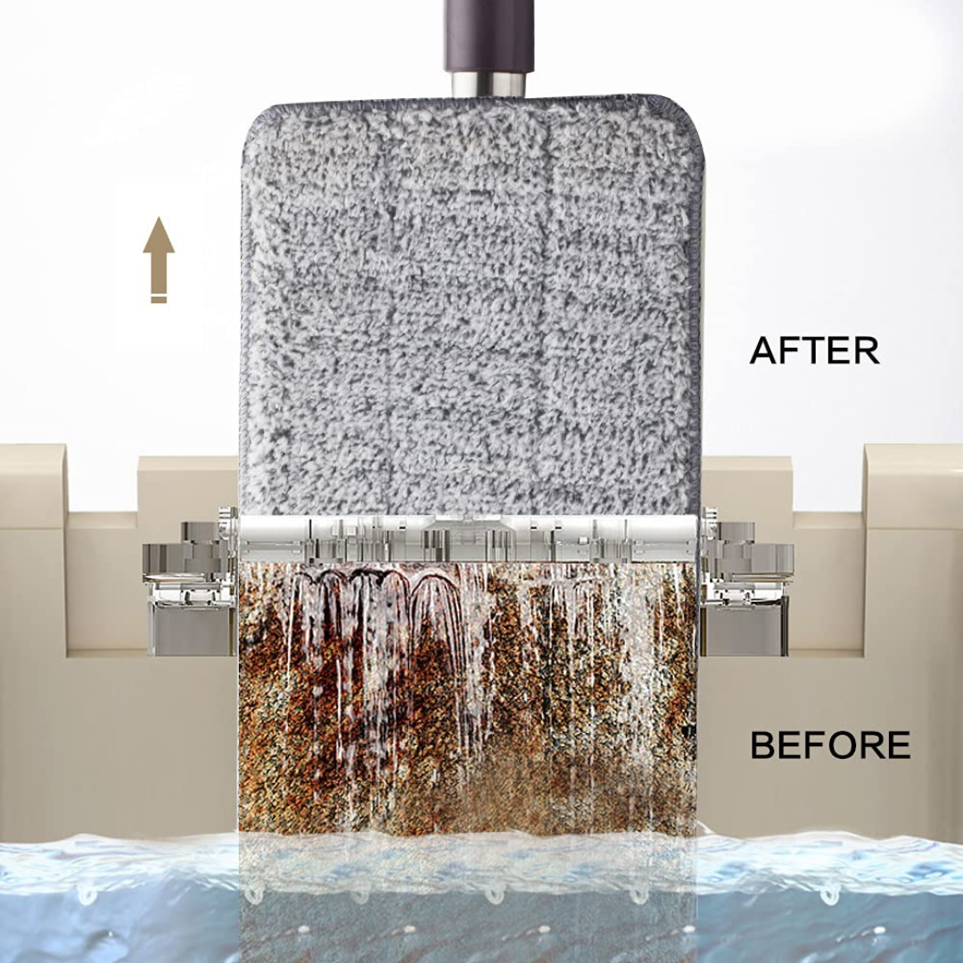 HOMERO Heavy Quality Floor Mop with Bucket Flexible 360° Smart Cleaning System
