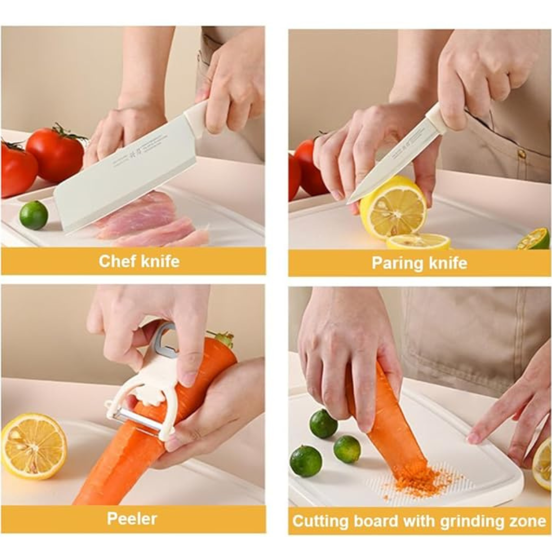 Multipurpose in 1 Cutting Board and Kitchen Tool Set