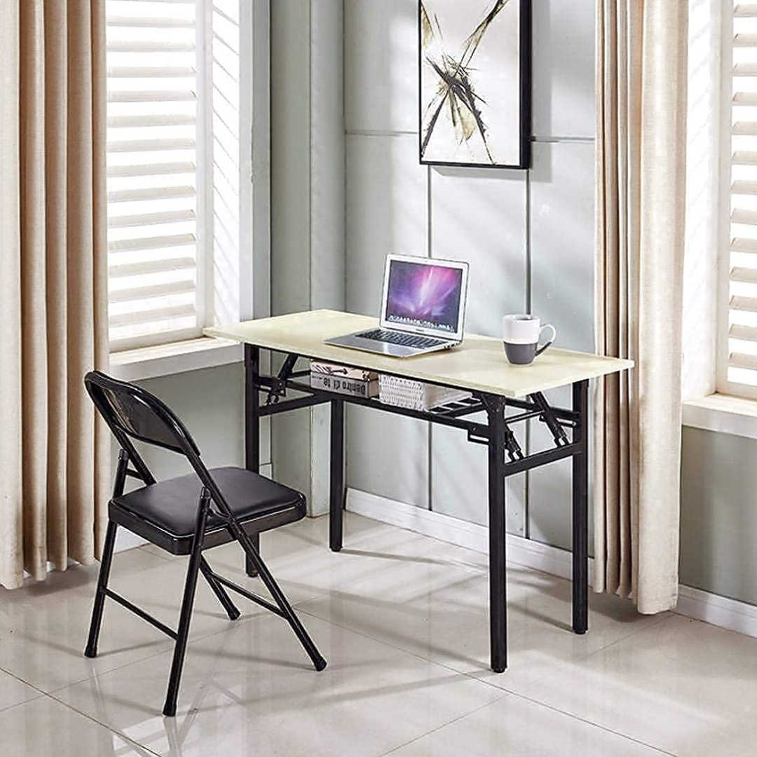 HOMERO Premium Heavy-Duty Metal Folding Padded Seat Backrest Chair