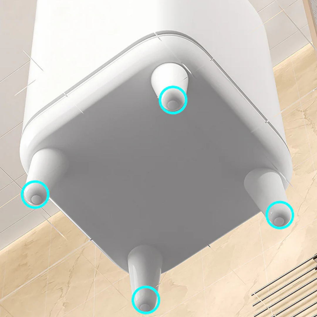 HOMERO Automatic Adsorption Slim Design Airtight Lid Dustbin with Leg 15L