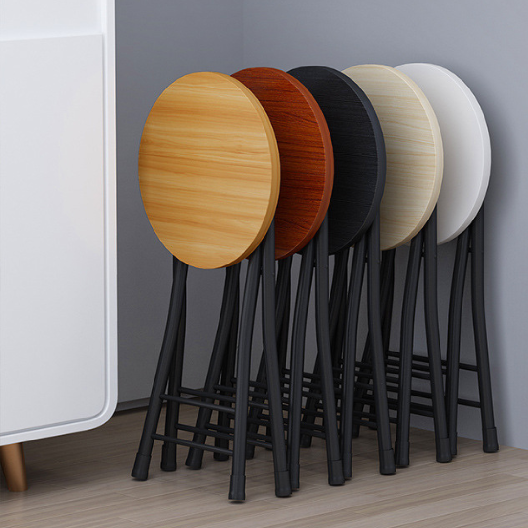 Homero Portable Design Heavy Duty Round Folding Stool Chair