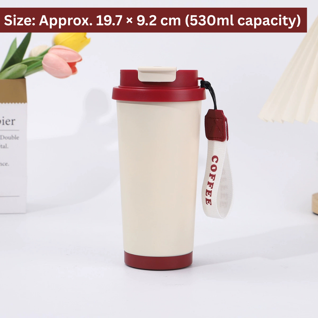 HOMERO Stylish Travel Stainless Steel Insulated Tumbler - 530ml