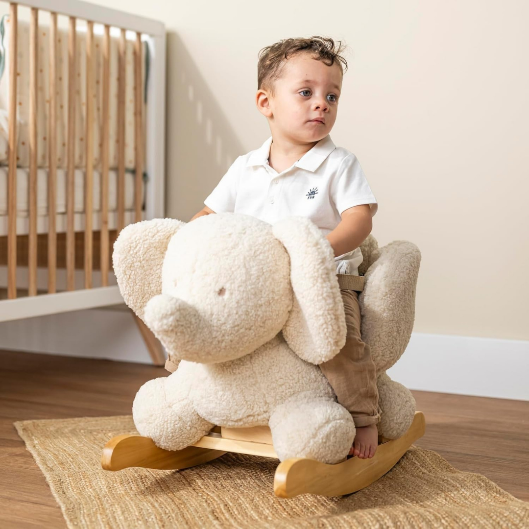 HOMERO Soft Rocking Elephant Teddy Plush Gentle Swing Toy