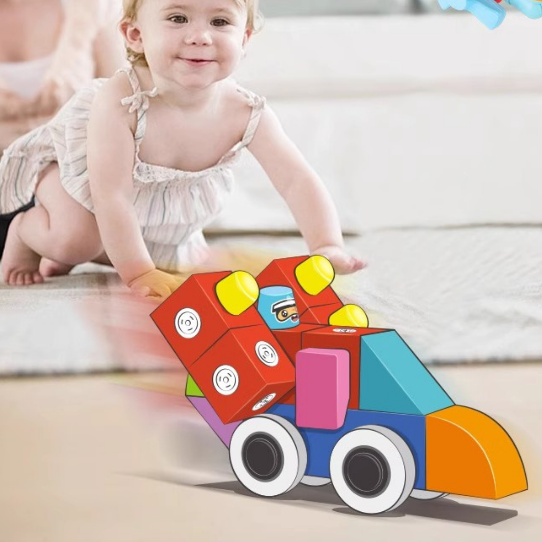 HOMERO Creative EVA Foam Educational Magnetic Building Blocks Set