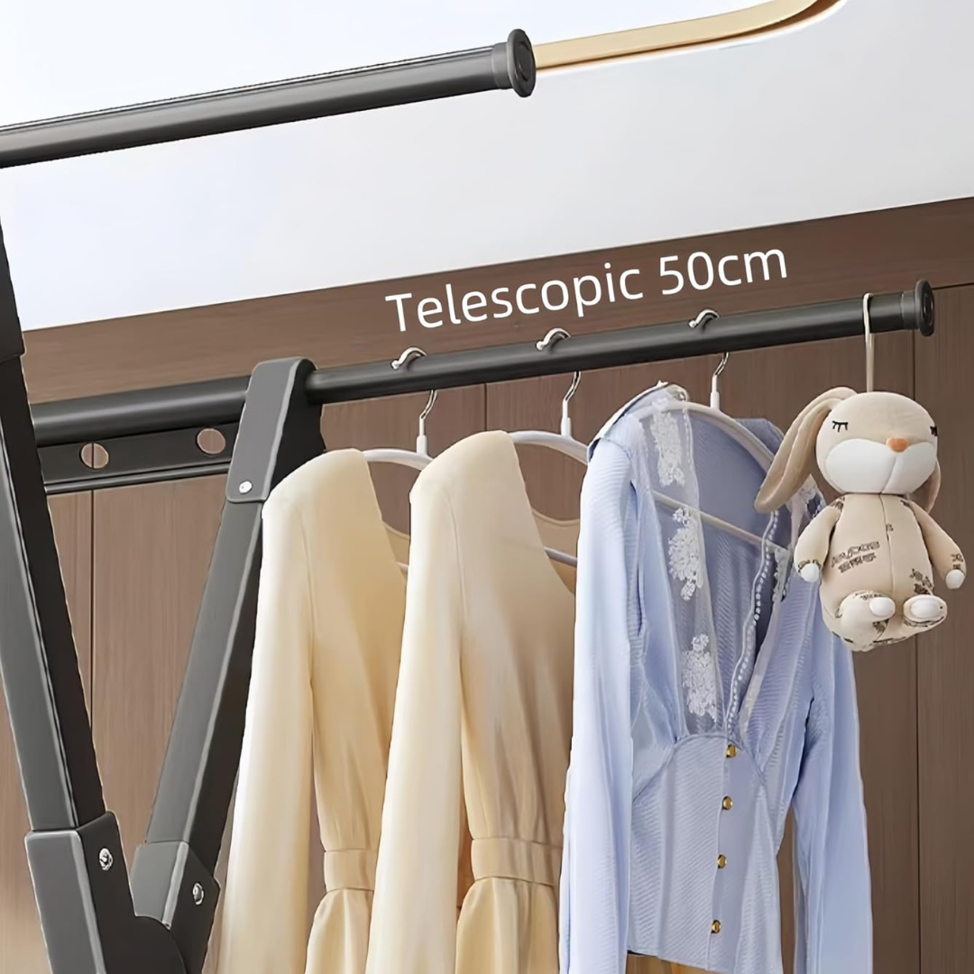 HOMERO Easy Foldable Stainless Steel Expandable Clothes Drying Rack - 2.5m