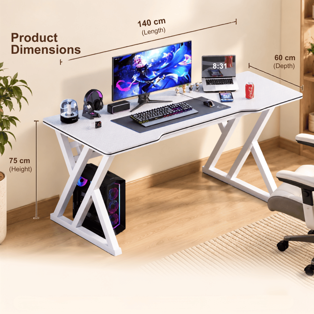 Modern Ergonomic Gaming Desk Minimalist Home Office Computer Table