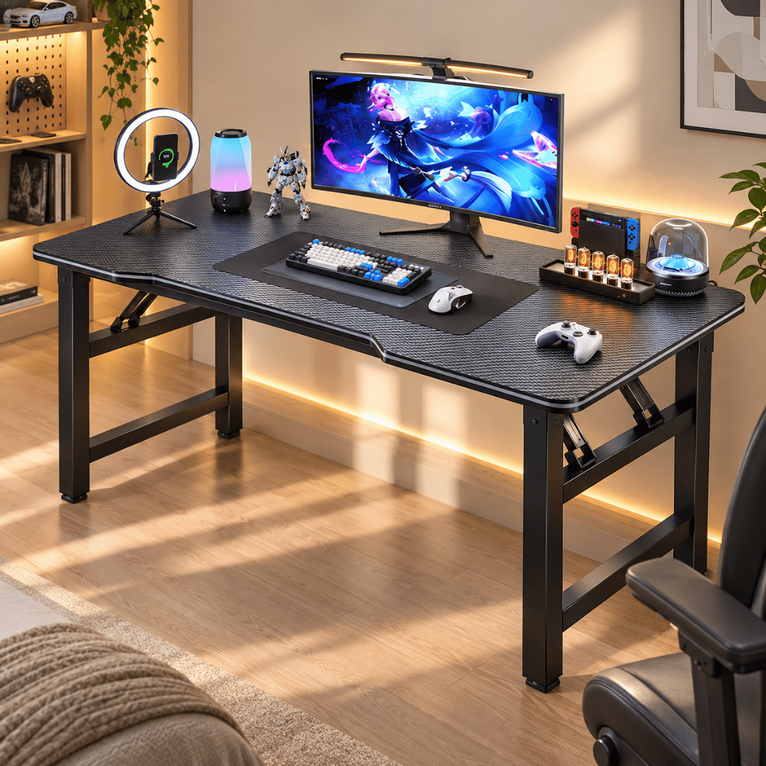 Modern Design Curved Edge Computer Study Table