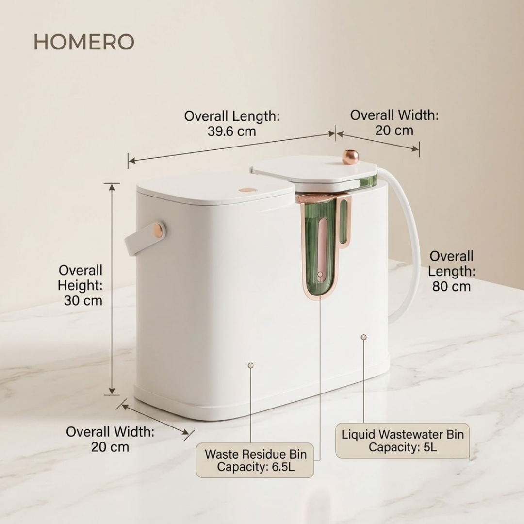 Dual Wet And Dry Tea Waste Bin With Drainage Strainer