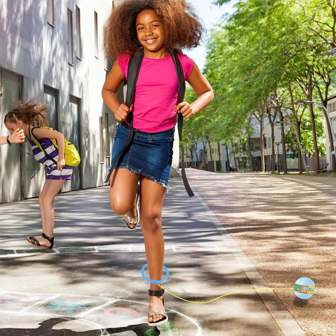 Homero Flashing Ankle Skip Ball Spin Jumper Kids Fitness Toy