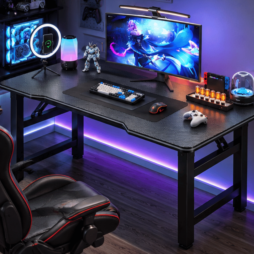Modern Design Curved Edge Computer Study Table