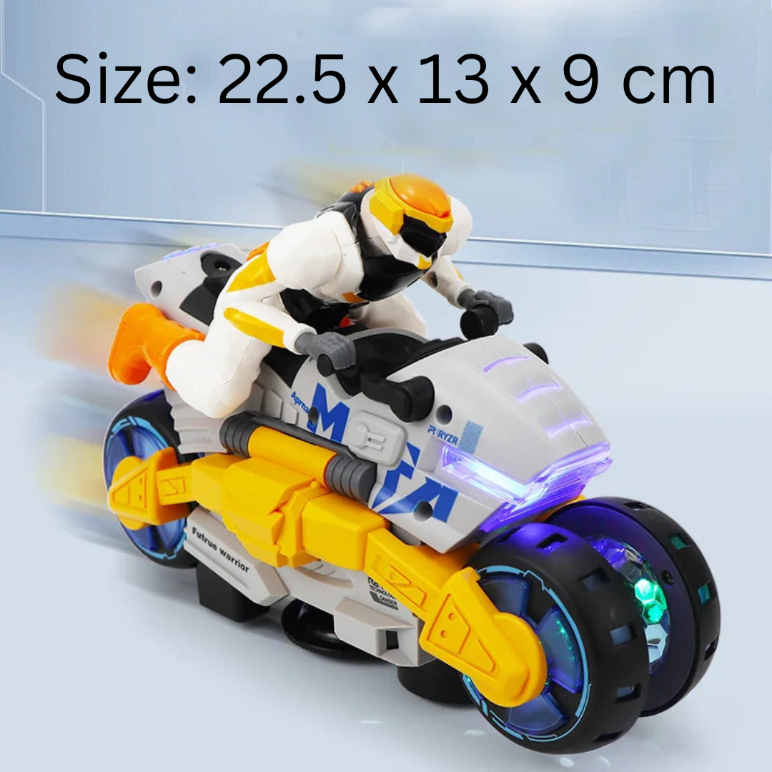 HOMERO 2-in-1 Electric Stunt Transforming Thrilling Motorcycle Toy