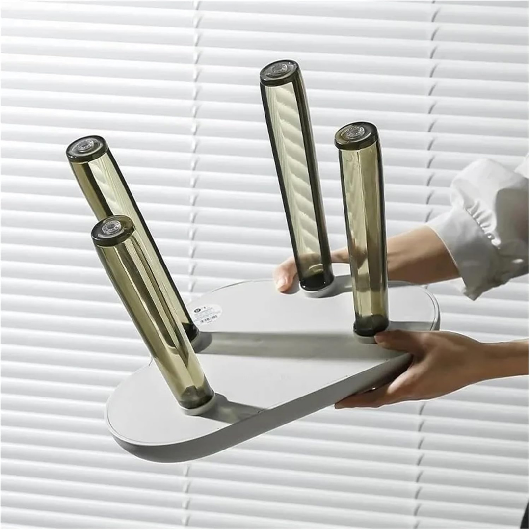 Homero Kids Cloud Shape Lightweight Transparent Leg Design Stool