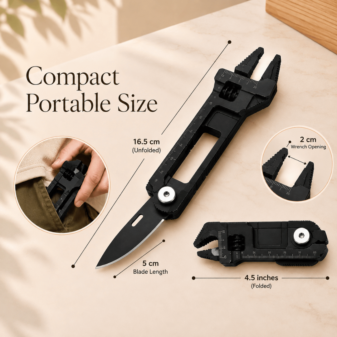 Homero 6 in 1 Multitool Stainless Steel Wrench