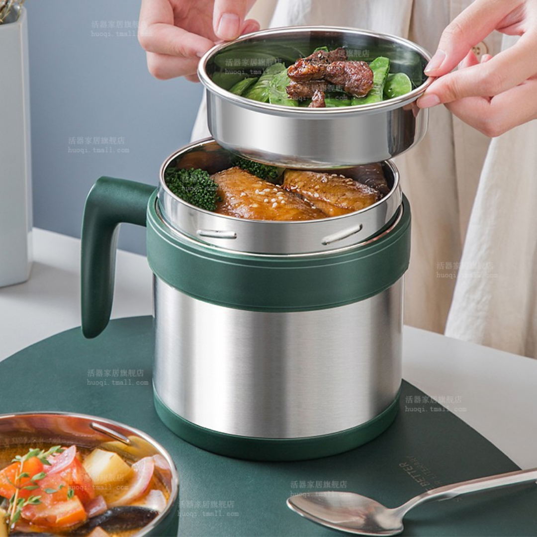 HOMERO Multi-Layer Insulated Food Thermal Cooker – 1.5L Large Capacity