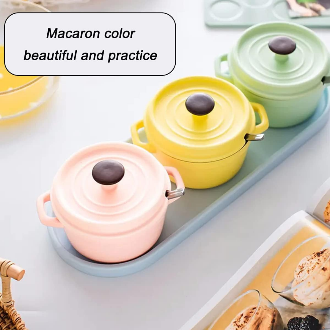 HOMERO Elegant Creative Multi-Purpose Ceramic Spice Jar Set with Tray