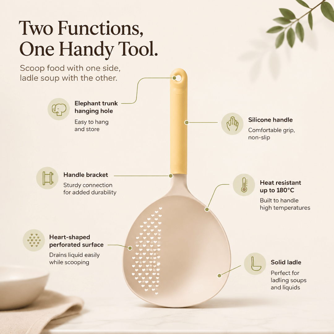 Homero 2-in-1 Multi-Functional Kitchen Colander Spoon