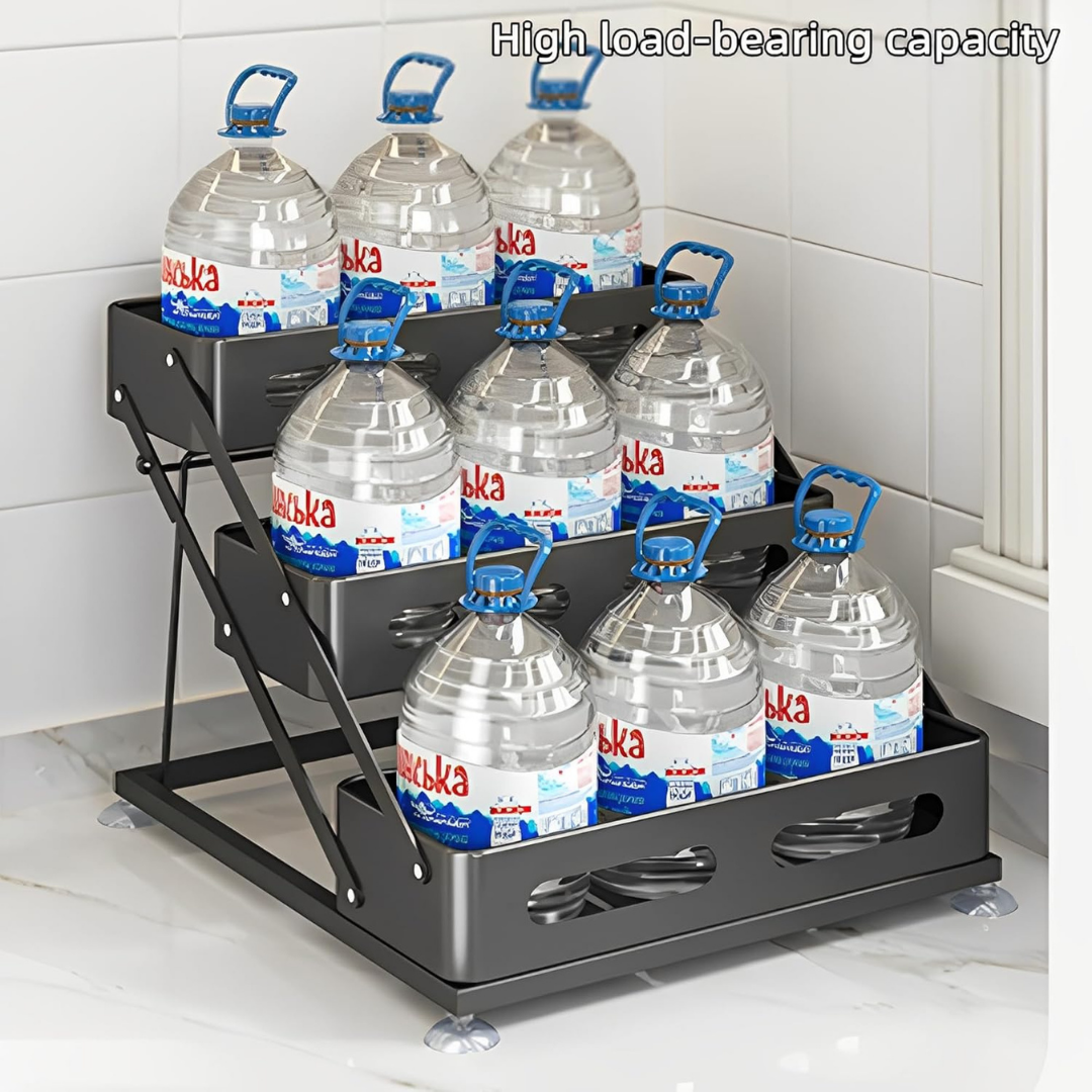 Homero 3-Tier Adjustable Foldable Spice Rack Organizer