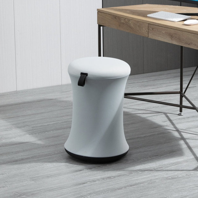 Ergonomic Adjustable Height Wobble Stool with 360° rotation and flexible rocking motion
