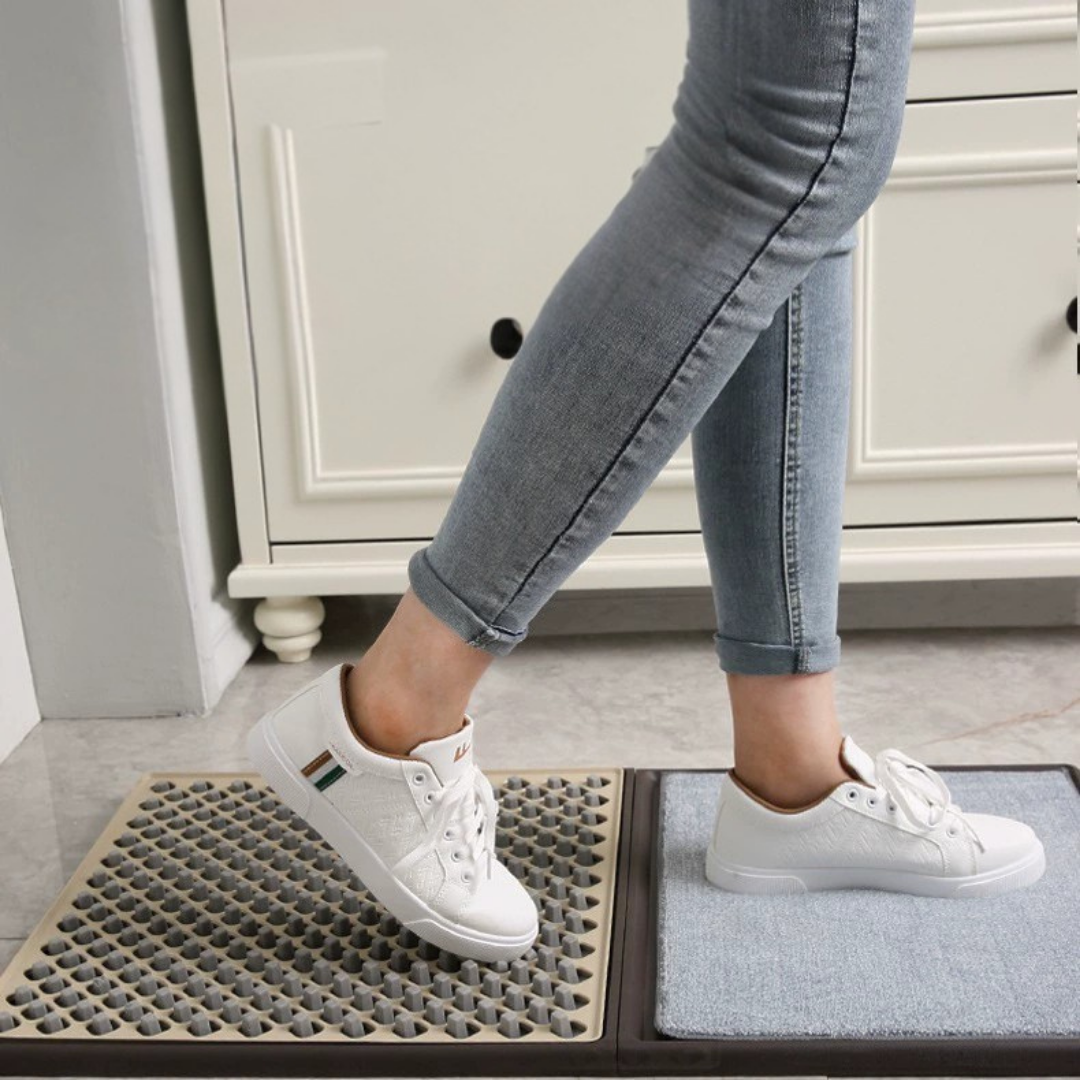 Homero 3D Sole Triple Action Sanitizing Design Cleaning Mat