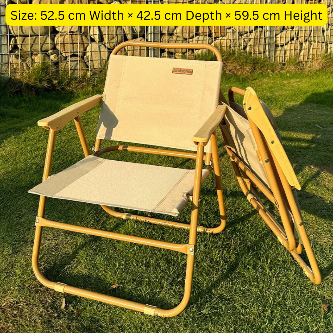 Homero Portable Outdoor Folding Comfortable Tall Back Support Chair