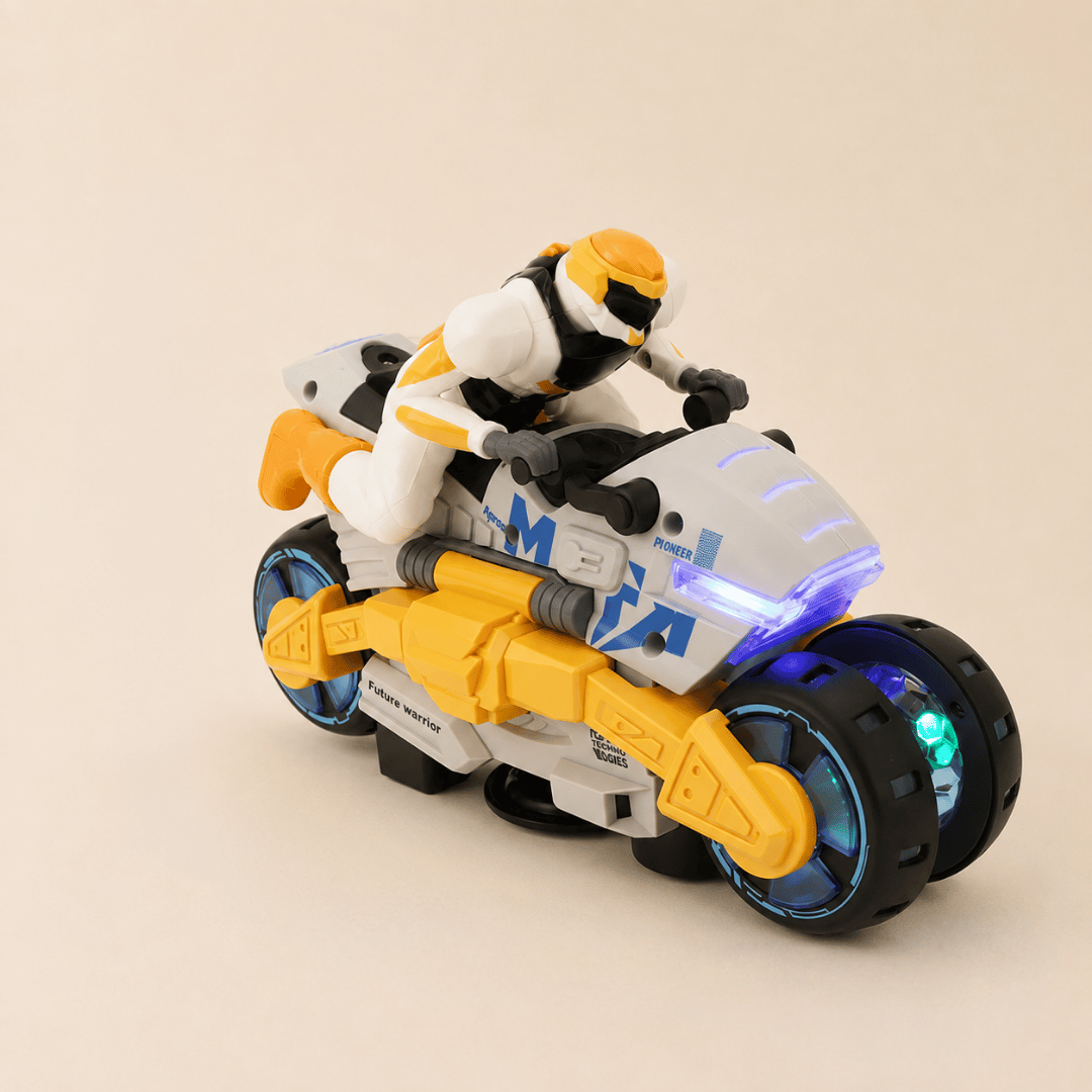 HOMERO 2-in-1 Electric Stunt Transforming Thrilling Motorcycle Toy