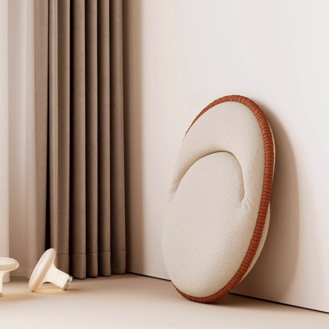 HOMERO Adjustable Velvet Floor Chair with Comfortable Ergonomic Backrest