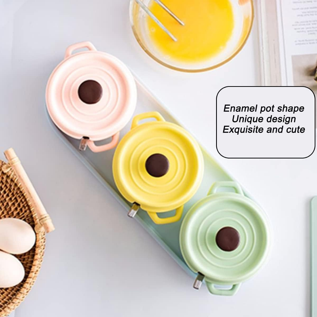 HOMERO Elegant Creative Multi-Purpose Ceramic Spice Jar Set with Tray