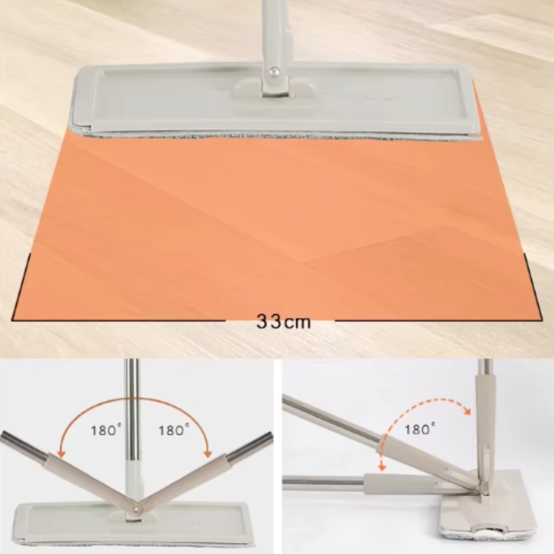HOMERO Heavy Quality Floor Mop with Bucket Flexible 360° Smart Cleaning System