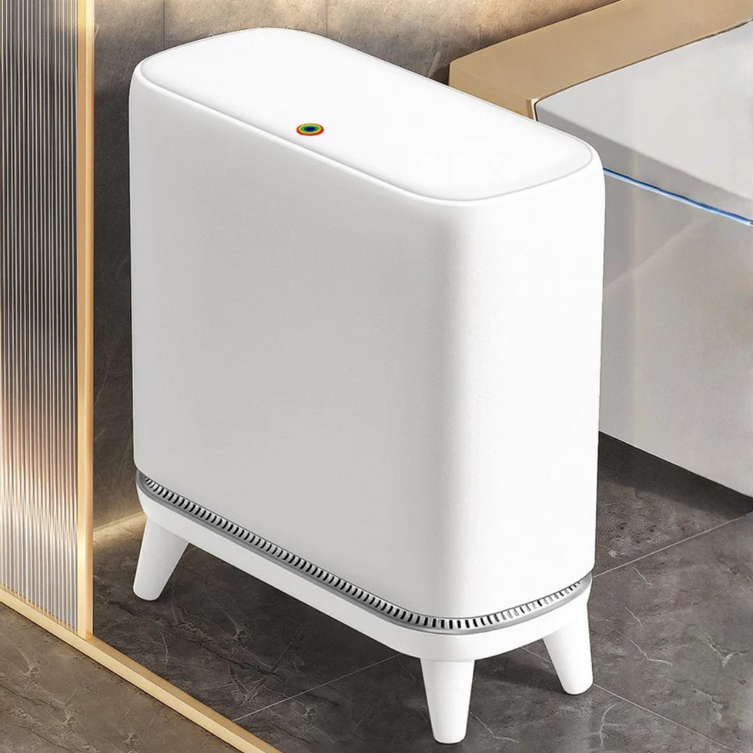 Homero Narrow Press-Top Space-Saving Slim Design Trash Can - 12.5L