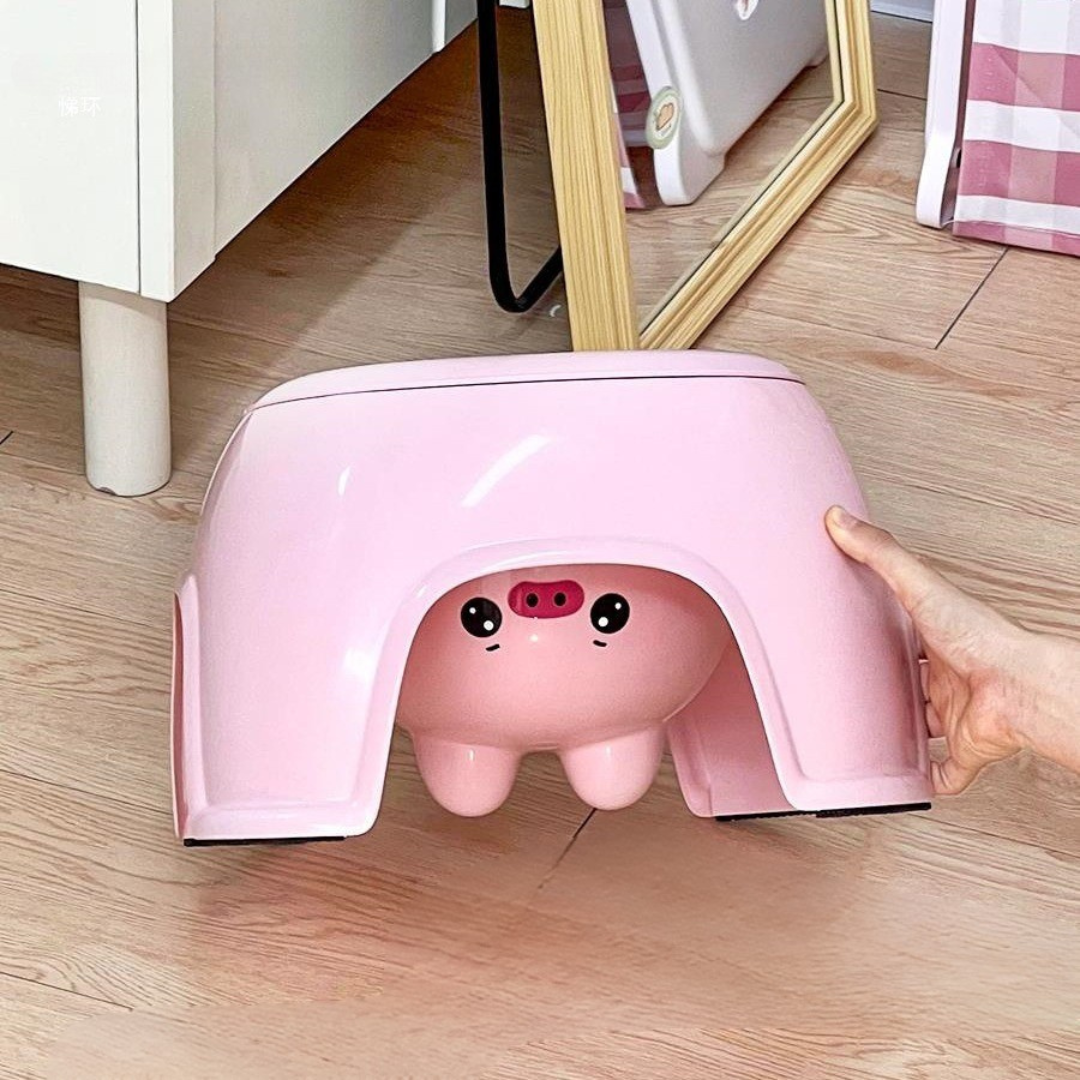 Homero Adorable Baby Stool with Storage and Anti Skid Pads