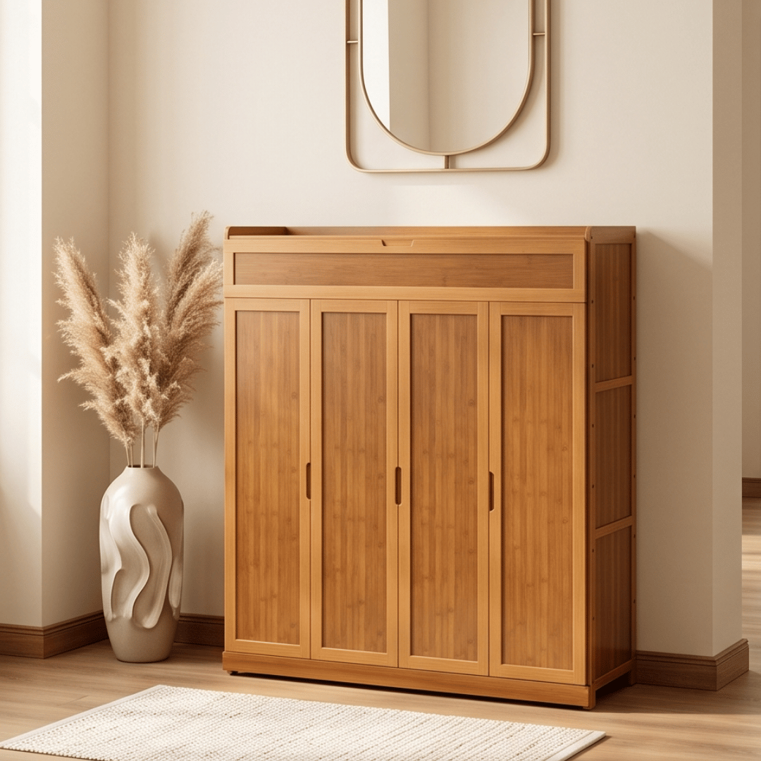 Multi-Tier Dustproof Shoe Organizer Cabinet