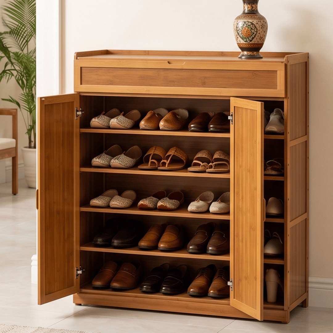 Multi-Tier Dustproof Shoe Organizer Cabinet